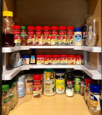 Spicy Shelf Universal Organizer For Cabinets Spice Jar