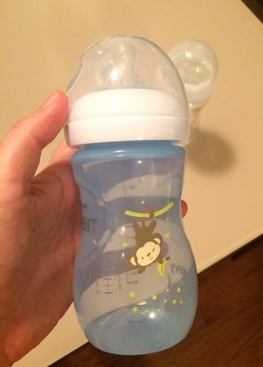 Tasse à Paille bébé avec hanses 9m+ Bleu 200ml Philips Avent