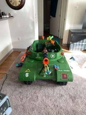 walmart army tank power wheels