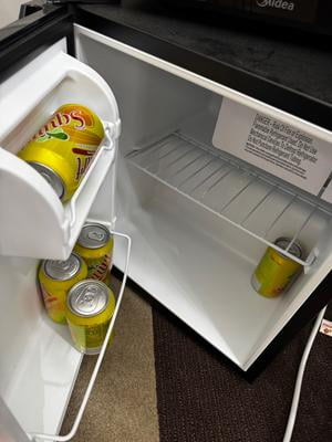 Galanz Small 1.7 Cu ft Single Door Mini Fridge GL17BK for Dorm