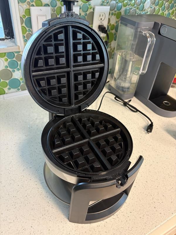 Cuisinart Round Flip Electric Belgian Waffle Maker, Stainless