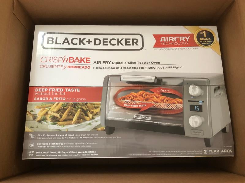 Black & Decker Crisp 'N Bake Air Fry Digital 4 Slice Toaster Oven - 4 Slice  - Bed Bath & Beyond - 36557626