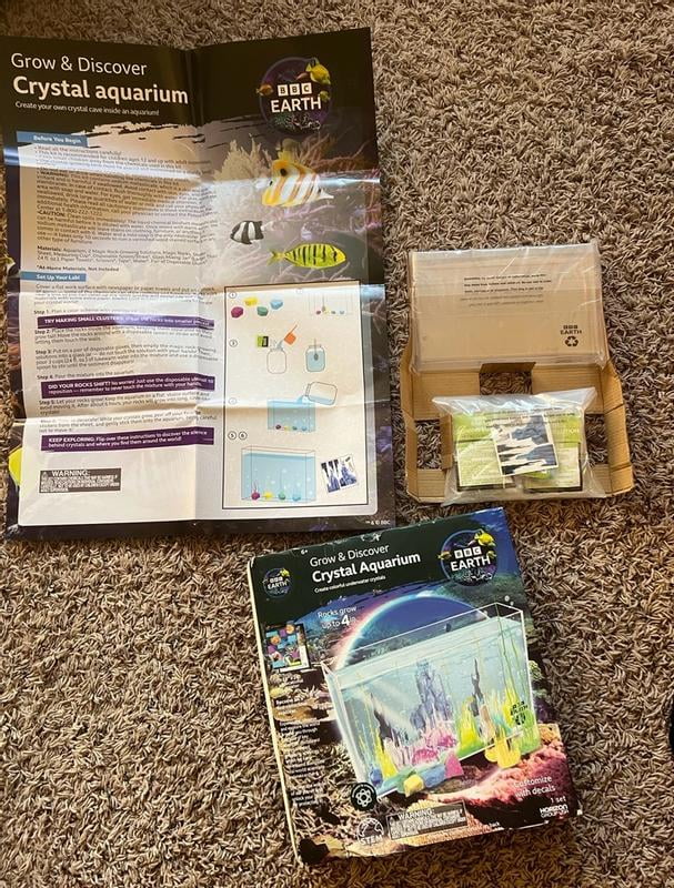 BBC Earth Grow and Discover Crystal Aquarium, Kids Ages 6+