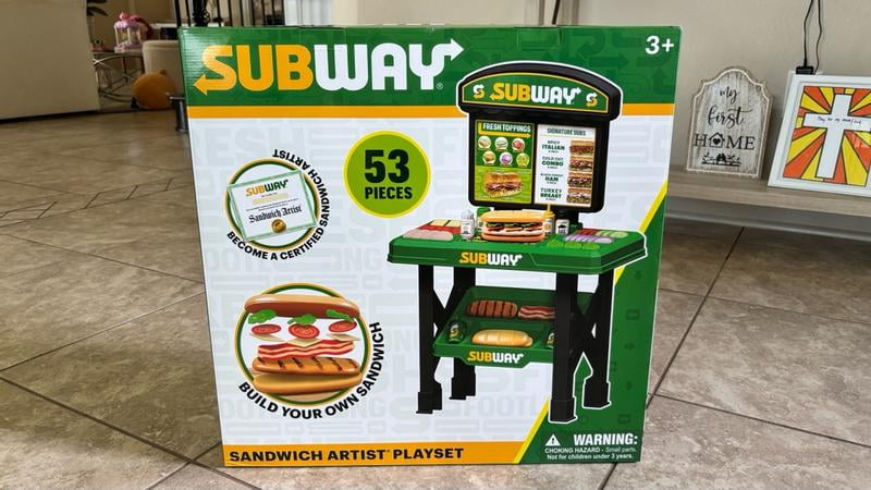 World Tech Toys Subway Sandwich Artist 53 Piece Playset, Kids