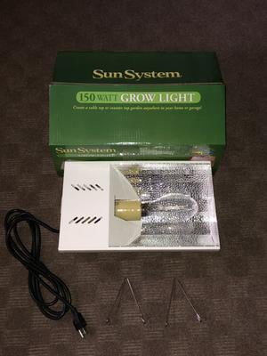 Sun System Indoor Vegetable Plant Lamp, 150W Hydroponic Grow Light