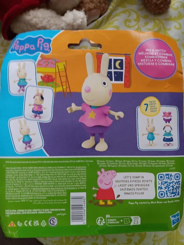 Rebecca Rabbit Figure Peppa Pig Doll - 6-Inch Figure With 6 Accessories ...