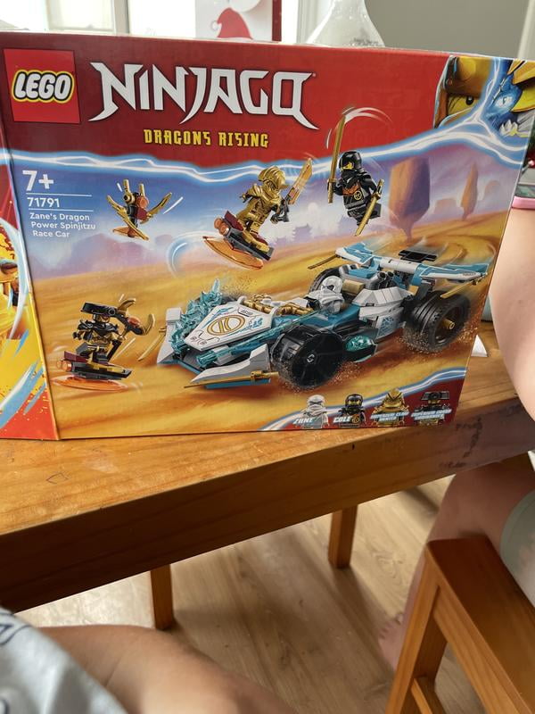 LEGO NINJAGO Zane's Dragon Power Spinjitzu Race Car Building