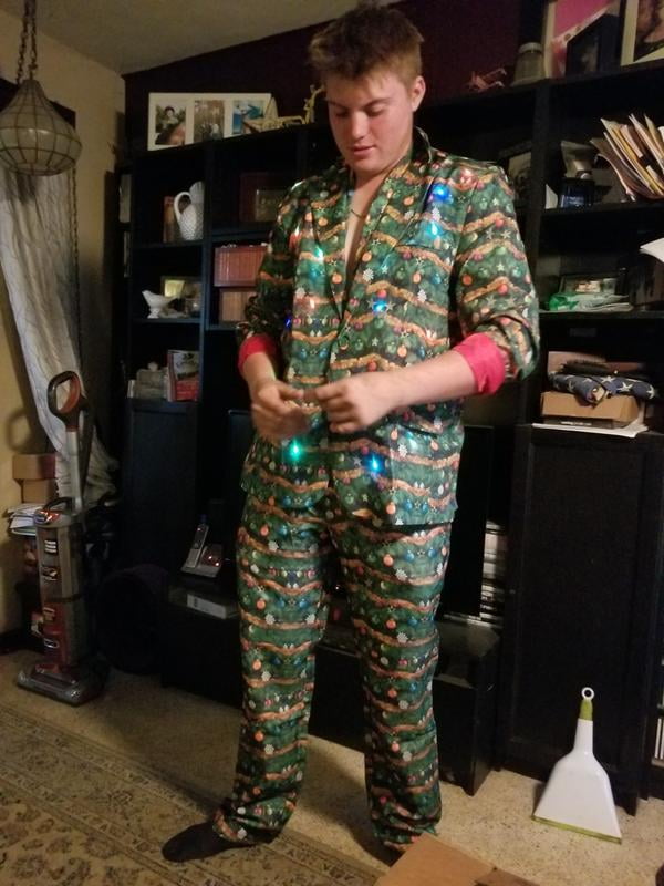 light up christmas suit