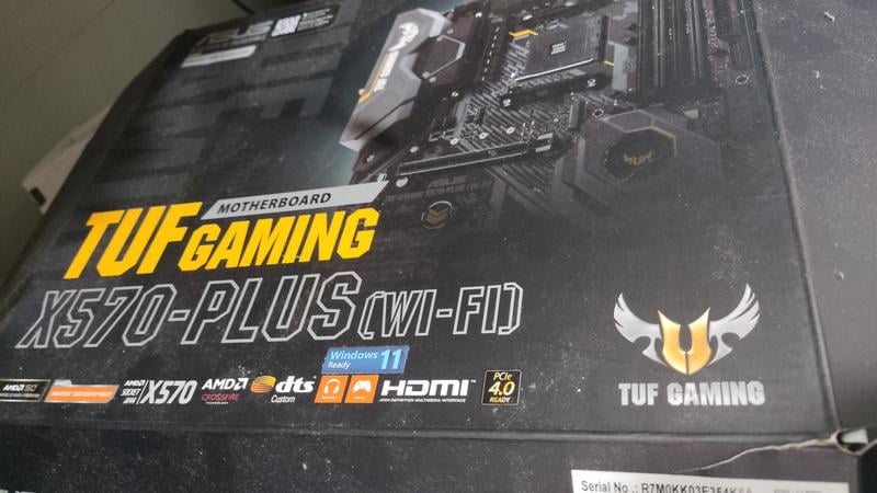 ASUS AM4 TUF X570-Plus Wi-Fi ATX Motherboard with PCIe 4.0, Dual M