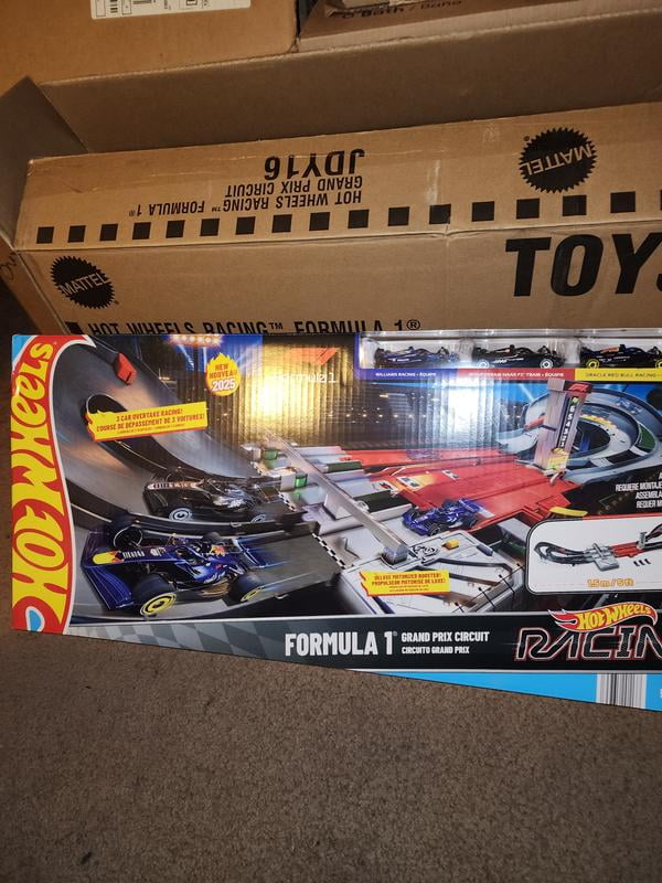 Hot Wheels Race Formula 1 Grand Prix Circuit Track Set with 3 1:64