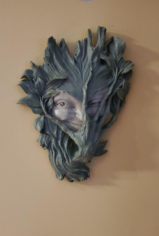 Design Toscano Bashful Wood Sprite Wall Sculpture