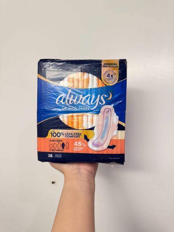Customer reviews for Always Ultra Thin Overnight Pads with Wings, 72 ct.