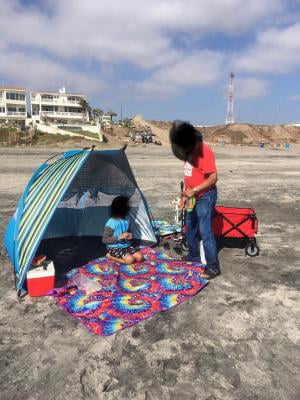 Texsport Calypso Cabana 2 Person Popup Canopy Shade Shelter Beach 