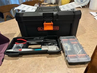 Black & Decker BDST60096AEV 10-Compartment 16 in. Toolbox and