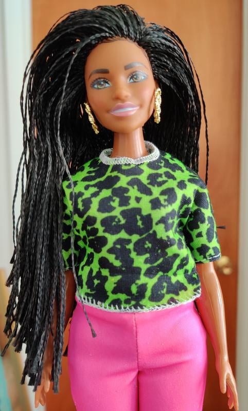 Barbie Fashionistas Doll #144 with Long Neon Look - Walmart.com