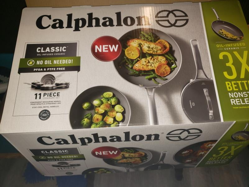 Calphalon Classic Oil Infused Ceramic 11- Piece Cookware Set
