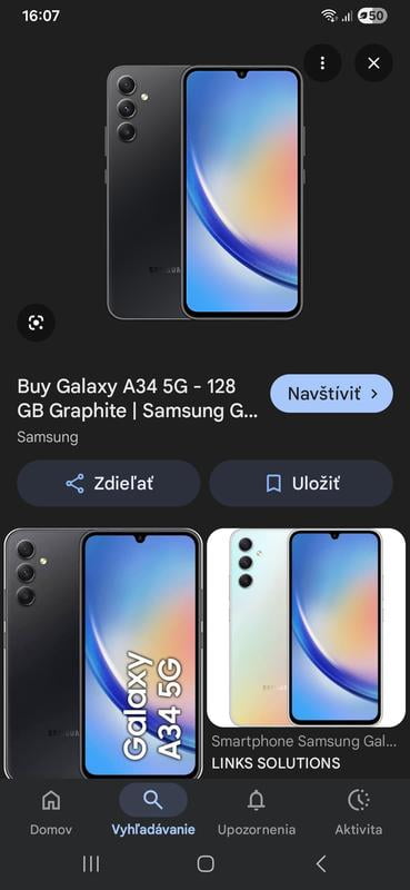 SAMSUNG Galaxy A34 5G, 128GB + 6GB, Unlocked, T-Mobile/Mint/Tello
