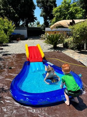 Wave Crasher Slip Water Surf Slide for Outdoor Fun - Walmart.com
