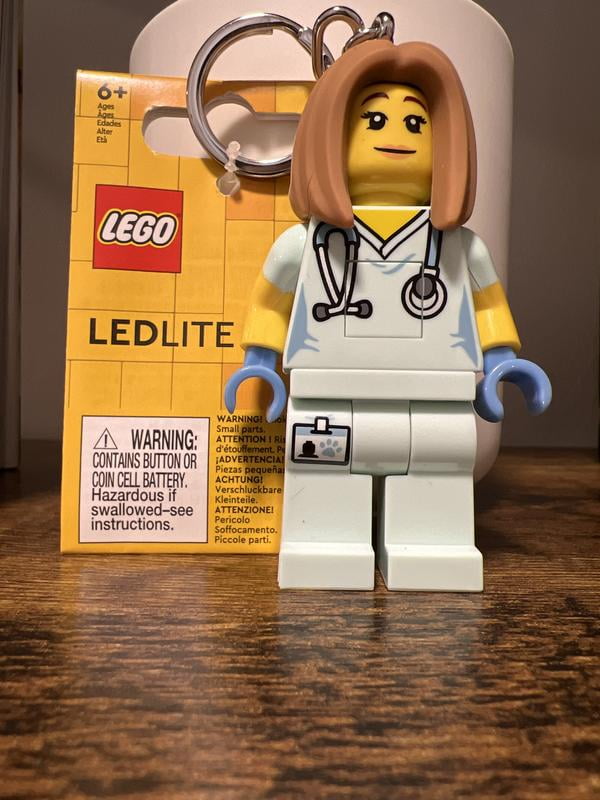 Lego Nurse Keychain Lego Keychain Led Light LEGO Classic Keychain