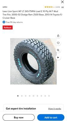 Leao Lion Sport MT LT225/75R16 - Dan The Tire Man