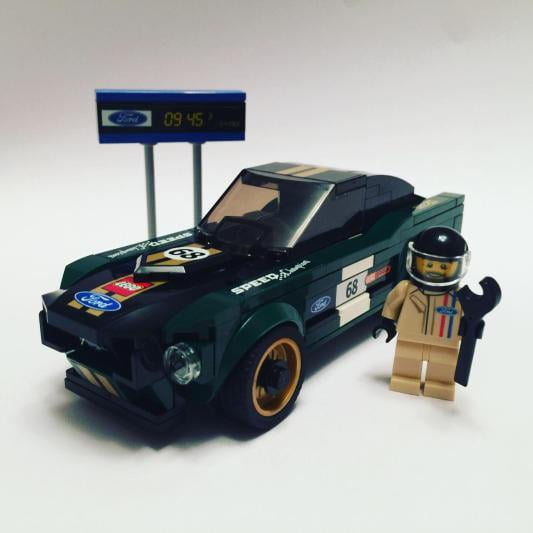 LEGO Speed Champions 1968 Ford Mustang Fastback 75884 Building Kit 183 Piece Walmart