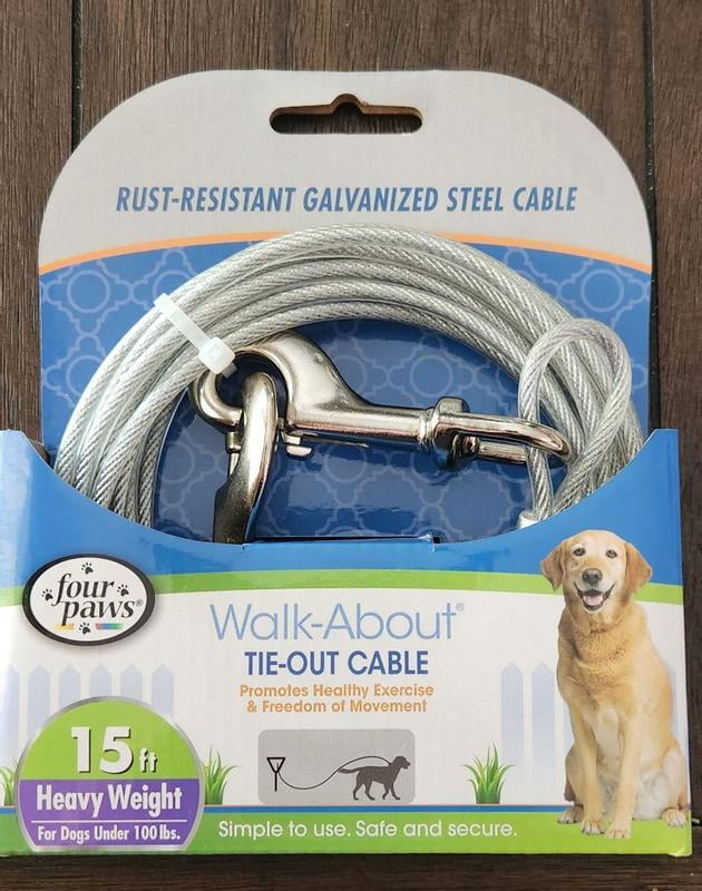 Dog Tie Out Cable For Large Dogs 10 Ft Dog Tie Out Cable New