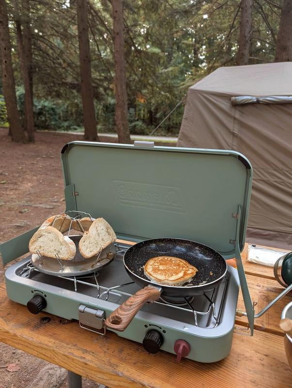 Coleman 2-Burner Propane Stove with Lid - Walmart.com