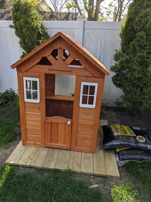 backyard discovery timberlake all cedar playhouse