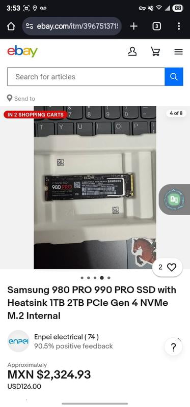 Customer reviews for SAMSUNG 980 Series - 500GB PCIe Gen3. X4 NVMe