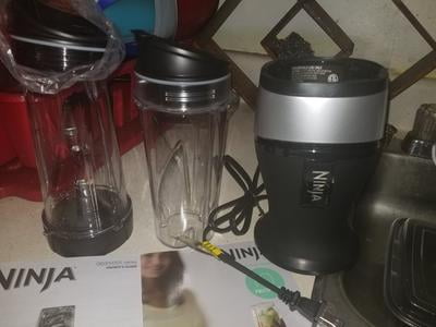 Ninja® Fit Personal Single-Serve Blender, Aqua, Two 16-oz. Cups, QB3000AQ