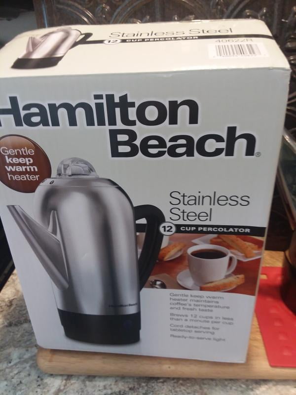 HAMILTON BEACH ELECTRIC 12 CUP COFFEE PERCOLATOR MODEL 40622R Coffee Pot  Parts