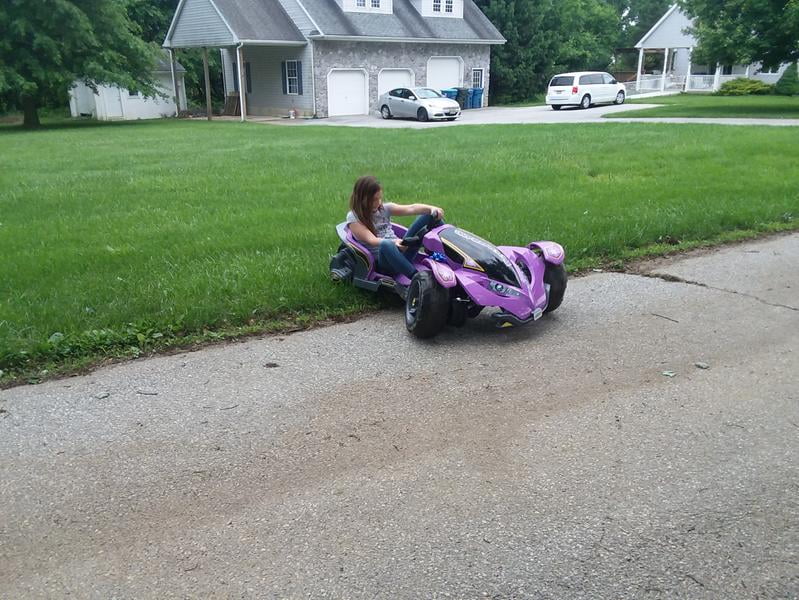 power wheels boomerang purple light