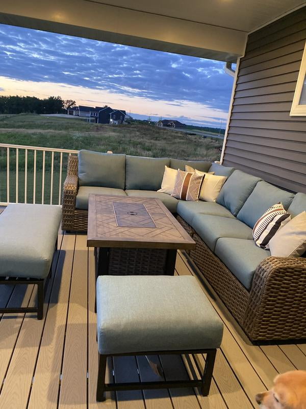 ヴィッテセンス#アスメラ７個セット Member's Mark Athena 7-Piece Sectional with Firepit - Samsclub.com