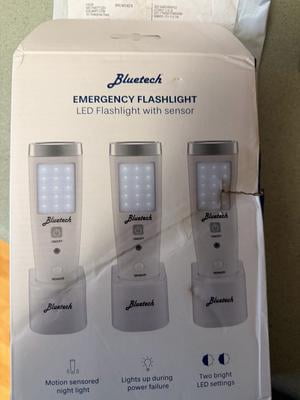 bluetech led rechargeable flashlight Bluetech LED 15/5 Brightness Flashlight, 3 Pack