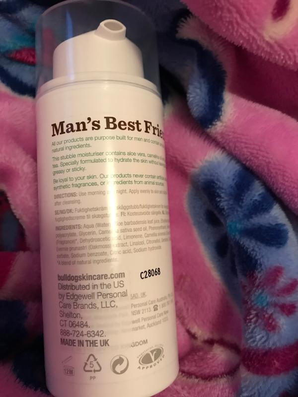 bulldog original stubble moisturiser