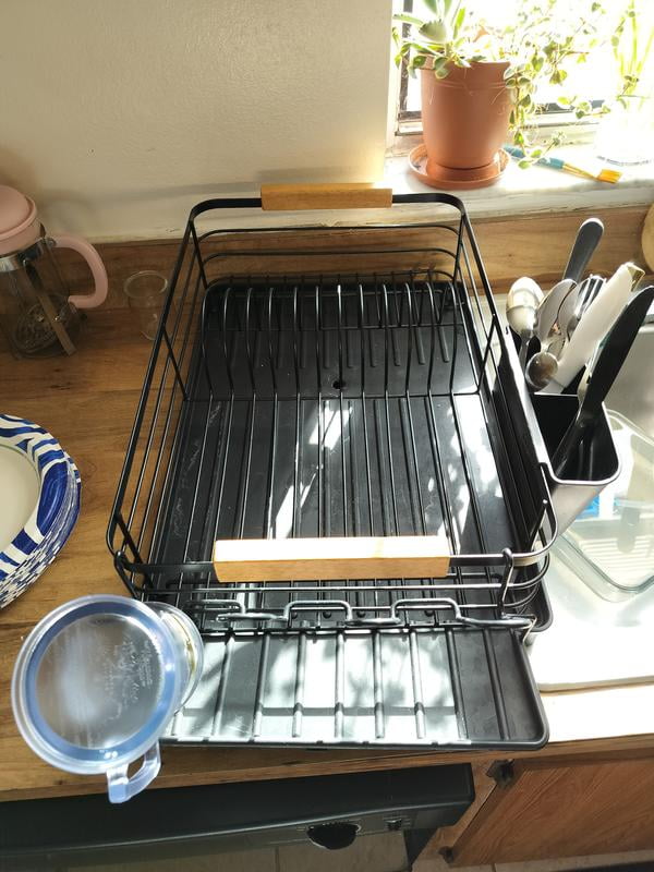 Member's Mark Modern Dish Rack With Utensil Caddy And Glassware