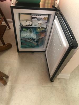 Whynter 2.1 Cu. ft. Energy Star Stainless Steel Upright Freezer with Lock