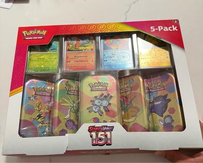 Pokemon Scarlet Violet Mini Tins 5-Pack, 10 Booster Packs, Foil Promo Cards - Walmart.com Pokemon Scarlet Violet Mini Tins 5-Pack, 10 Booster Packs, Foil Promo Cards - Walmart.com