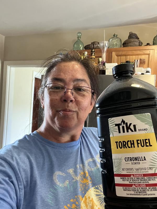 TIKI, Citronella Torch Fuel, 128 oz, Long-Lasting Outdoor Lamp Oil