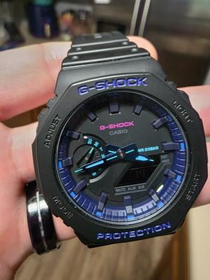 Casio G-Shock Analog Digital Watch, Black Dial, Resin Case, World Casio G-Shock Analog Digital Watch, Black Dial, Resin Case, World