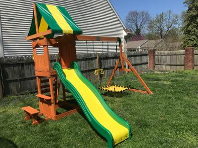 Weston cedar cheap swing set