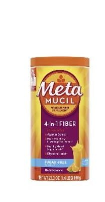 Metamucil GLP-1 Friendly Fiber Supplement, Sugar Free Fiber Powder, Orange, 180 Servings HSA/FSA Eligible