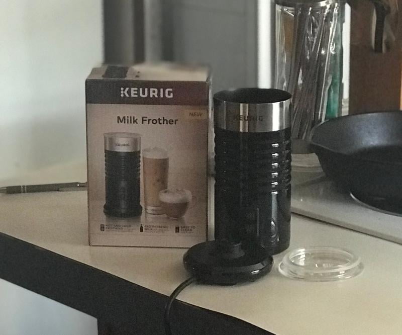 Keurig® Standalone Milk Frother For Hot or Cold Lattes & Cappuccinos, Black