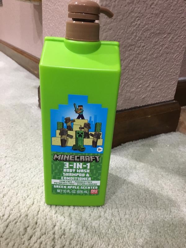 シャンプー MinecollaPerfect3 Minecraft 3-in-1 Wash, 33oz, Green Apple Scented, Age 3+ - Walmart.com