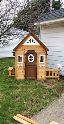 backyard discovery aspen wooden cedar playhouse