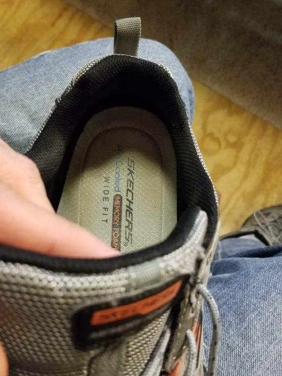 skechers wide width memory foam