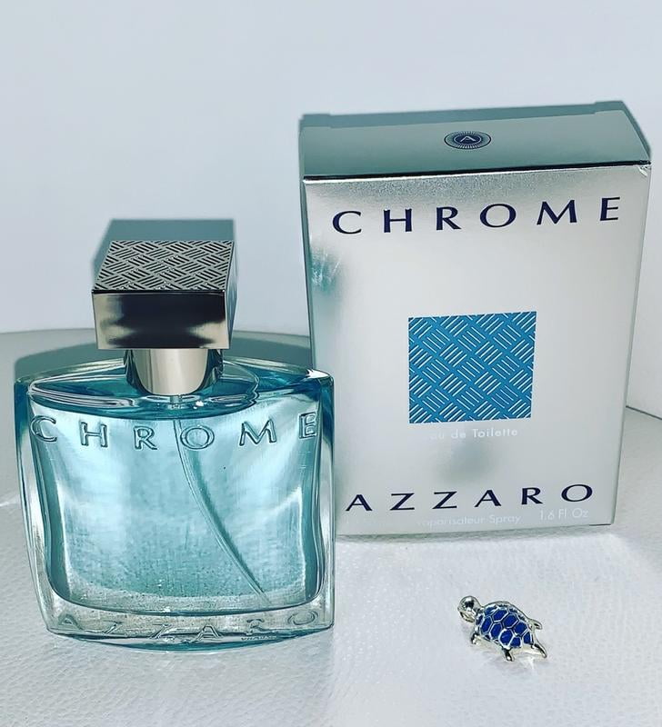 Azzaro Chrome Eau de Toilette, Cologne for Men, 1.0 fl oz