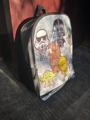 coach backpack star wars X Medium Charlie in Signature With Ewok Signature coated canvas and refined pebble leather Inside zip pocket Zip closure fabric lining Top handle with 2 drop Outside zip pocket Adjustable shoulder straps 10 3/4 (L) x 12 1/2 (H) x 4 (W) Belt Bag Backpack Star Wars