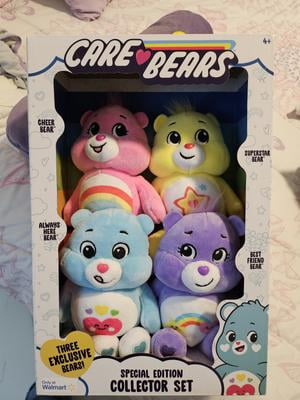 Care Bears 8 Inch Plush 4-Pack Treasure Box - Soft Huggable