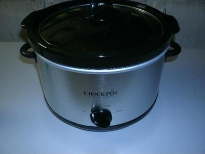 RIVAL 33511LDC Stainless Steel 5-Quart Round CrockPot Slow Cooker